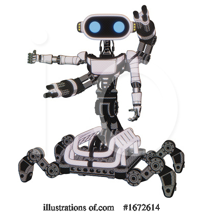 Royalty-Free (RF) Robot Clipart Illustration by Leo Blanchette - Stock Sample #1672614