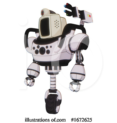 Royalty-Free (RF) Robot Clipart Illustration by Leo Blanchette - Stock Sample #1672625
