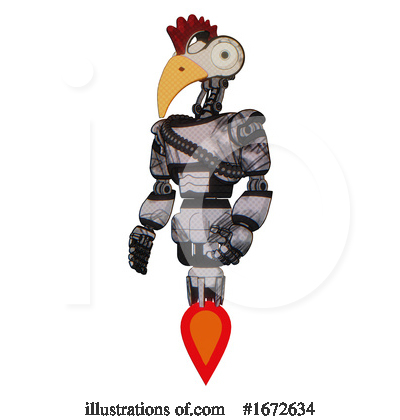 Royalty-Free (RF) Robot Clipart Illustration by Leo Blanchette - Stock Sample #1672634