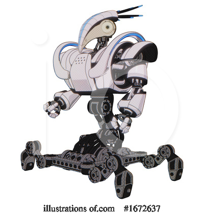 Royalty-Free (RF) Robot Clipart Illustration by Leo Blanchette - Stock Sample #1672637