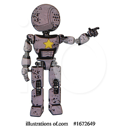 Royalty-Free (RF) Robot Clipart Illustration by Leo Blanchette - Stock Sample #1672649