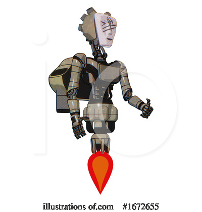Royalty-Free (RF) Robot Clipart Illustration by Leo Blanchette - Stock Sample #1672655