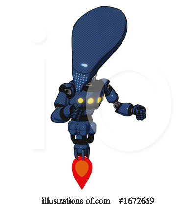 Royalty-Free (RF) Robot Clipart Illustration by Leo Blanchette - Stock Sample #1672659