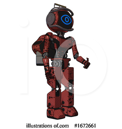Royalty-Free (RF) Robot Clipart Illustration by Leo Blanchette - Stock Sample #1672661
