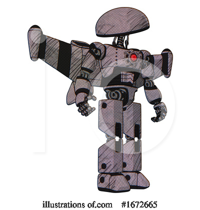 Royalty-Free (RF) Robot Clipart Illustration by Leo Blanchette - Stock Sample #1672665