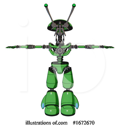 Royalty-Free (RF) Robot Clipart Illustration by Leo Blanchette - Stock Sample #1672670