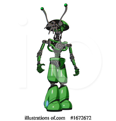 Royalty-Free (RF) Robot Clipart Illustration by Leo Blanchette - Stock Sample #1672672
