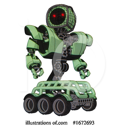 Royalty-Free (RF) Robot Clipart Illustration by Leo Blanchette - Stock Sample #1672693