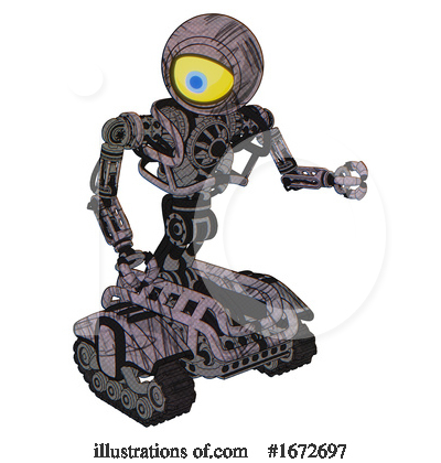 Royalty-Free (RF) Robot Clipart Illustration by Leo Blanchette - Stock Sample #1672697