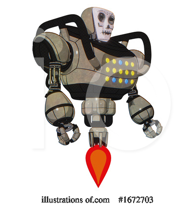 Royalty-Free (RF) Robot Clipart Illustration by Leo Blanchette - Stock Sample #1672703