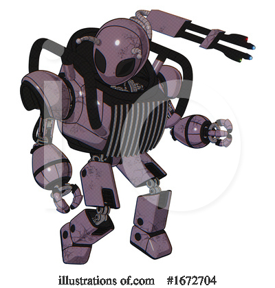 Royalty-Free (RF) Robot Clipart Illustration by Leo Blanchette - Stock Sample #1672704