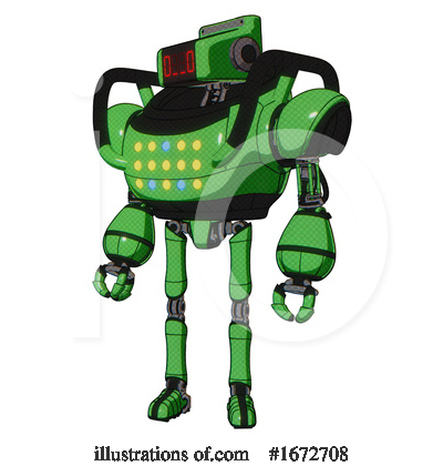 Royalty-Free (RF) Robot Clipart Illustration by Leo Blanchette - Stock Sample #1672708