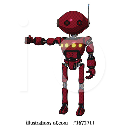 Royalty-Free (RF) Robot Clipart Illustration by Leo Blanchette - Stock Sample #1672711