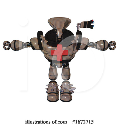 Royalty-Free (RF) Robot Clipart Illustration by Leo Blanchette - Stock Sample #1672715