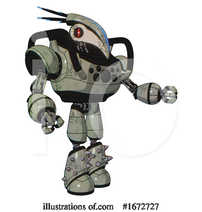 Royalty-Free (RF) Robot Clipart Illustration by Leo Blanchette - Stock Sample #1672727