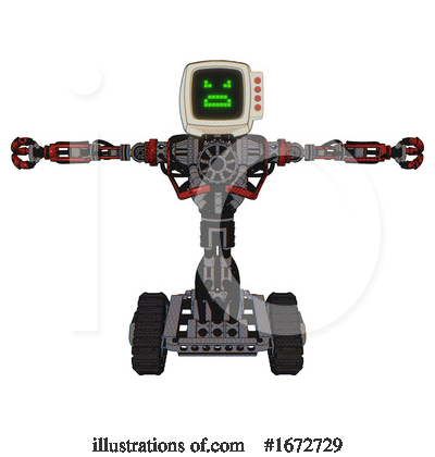 Royalty-Free (RF) Robot Clipart Illustration by Leo Blanchette - Stock Sample #1672729
