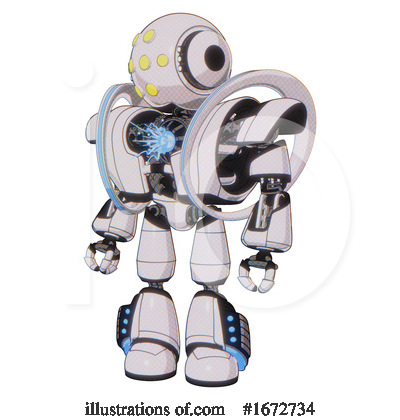Royalty-Free (RF) Robot Clipart Illustration by Leo Blanchette - Stock Sample #1672734