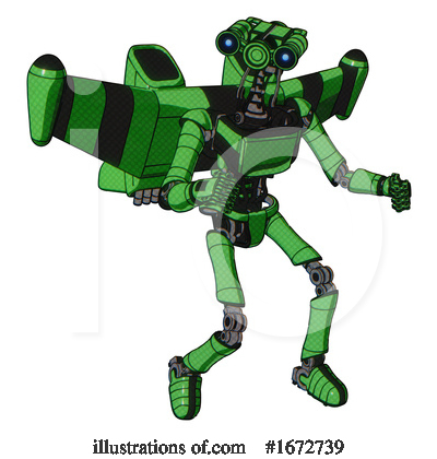 Royalty-Free (RF) Robot Clipart Illustration by Leo Blanchette - Stock Sample #1672739
