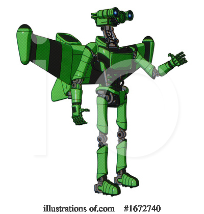 Royalty-Free (RF) Robot Clipart Illustration by Leo Blanchette - Stock Sample #1672740