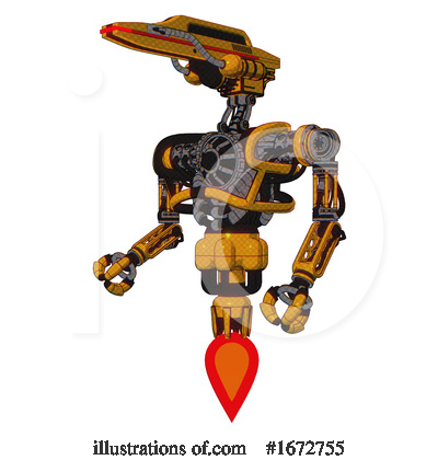 Royalty-Free (RF) Robot Clipart Illustration by Leo Blanchette - Stock Sample #1672755