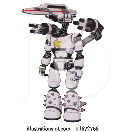 Royalty-Free (RF) Robot Clipart Illustration by Leo Blanchette - Stock Sample #1672766