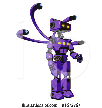 Royalty-Free (RF) Robot Clipart Illustration by Leo Blanchette - Stock Sample #1672767