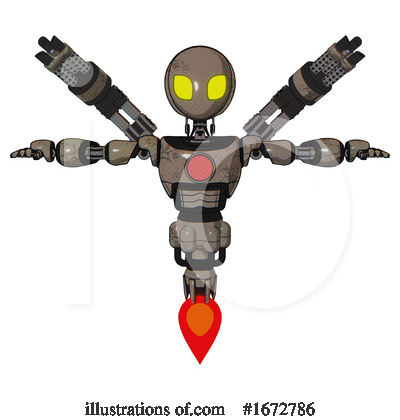 Royalty-Free (RF) Robot Clipart Illustration by Leo Blanchette - Stock Sample #1672786