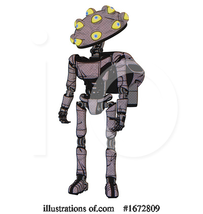 Royalty-Free (RF) Robot Clipart Illustration by Leo Blanchette - Stock Sample #1672809
