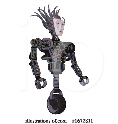 Royalty-Free (RF) Robot Clipart Illustration by Leo Blanchette - Stock Sample #1672811