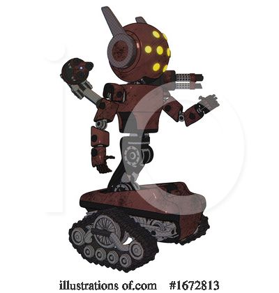 Royalty-Free (RF) Robot Clipart Illustration by Leo Blanchette - Stock Sample #1672813