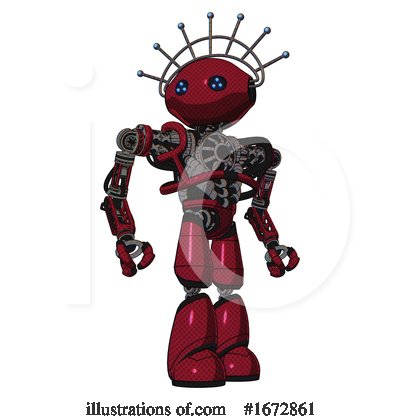 Royalty-Free (RF) Robot Clipart Illustration by Leo Blanchette - Stock Sample #1672861