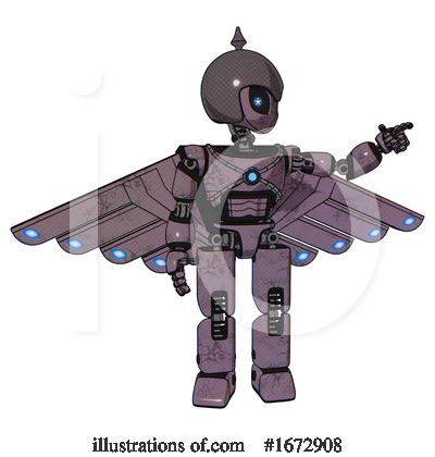 Royalty-Free (RF) Robot Clipart Illustration by Leo Blanchette - Stock Sample #1672908