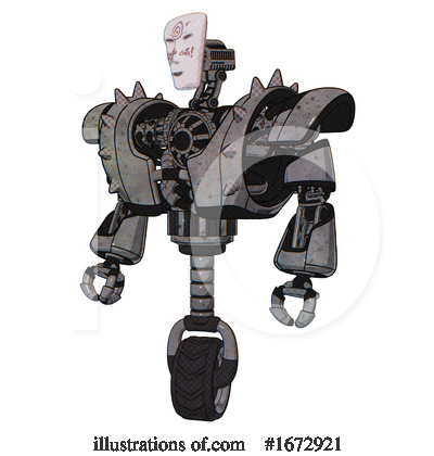 Royalty-Free (RF) Robot Clipart Illustration by Leo Blanchette - Stock Sample #1672921