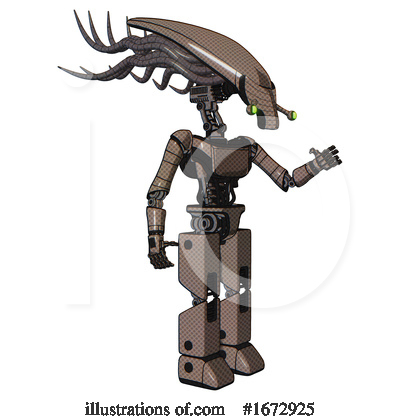 Royalty-Free (RF) Robot Clipart Illustration by Leo Blanchette - Stock Sample #1672925
