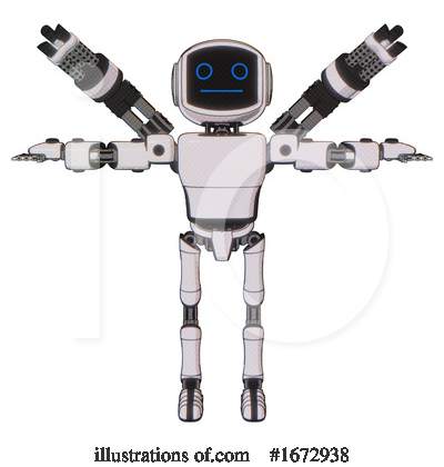 Royalty-Free (RF) Robot Clipart Illustration by Leo Blanchette - Stock Sample #1672938