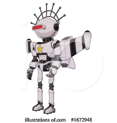 Royalty-Free (RF) Robot Clipart Illustration by Leo Blanchette - Stock Sample #1672948