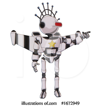 Royalty-Free (RF) Robot Clipart Illustration by Leo Blanchette - Stock Sample #1672949
