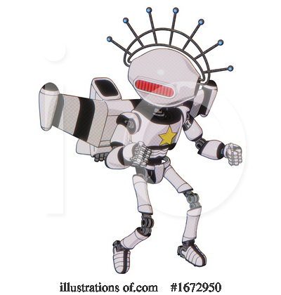Royalty-Free (RF) Robot Clipart Illustration by Leo Blanchette - Stock Sample #1672950
