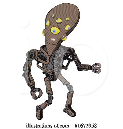 Royalty-Free (RF) Robot Clipart Illustration by Leo Blanchette - Stock Sample #1672958