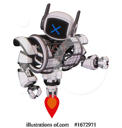 Royalty-Free (RF) Robot Clipart Illustration by Leo Blanchette - Stock Sample #1672971