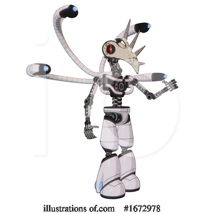 Royalty-Free (RF) Robot Clipart Illustration by Leo Blanchette - Stock Sample #1672978