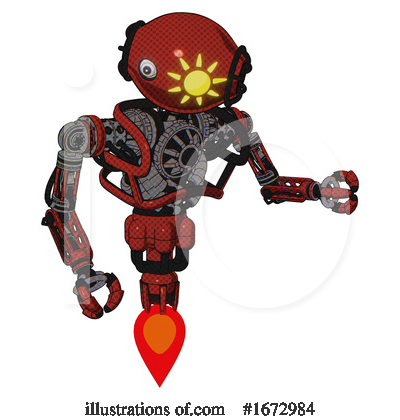 Royalty-Free (RF) Robot Clipart Illustration by Leo Blanchette - Stock Sample #1672984