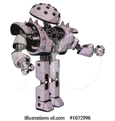 Royalty-Free (RF) Robot Clipart Illustration by Leo Blanchette - Stock Sample #1672996