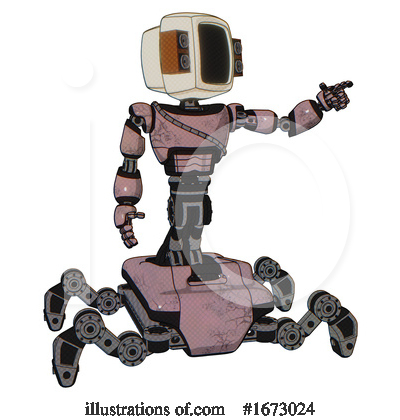 Royalty-Free (RF) Robot Clipart Illustration by Leo Blanchette - Stock Sample #1673024