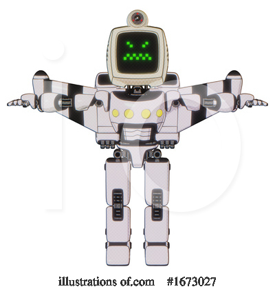 Royalty-Free (RF) Robot Clipart Illustration by Leo Blanchette - Stock Sample #1673027