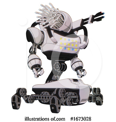 Royalty-Free (RF) Robot Clipart Illustration by Leo Blanchette - Stock Sample #1673028