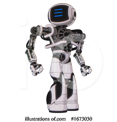 Royalty-Free (RF) Robot Clipart Illustration by Leo Blanchette - Stock Sample #1673030