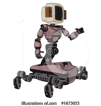 Royalty-Free (RF) Robot Clipart Illustration by Leo Blanchette - Stock Sample #1673053