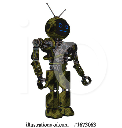 Royalty-Free (RF) Robot Clipart Illustration by Leo Blanchette - Stock Sample #1673063