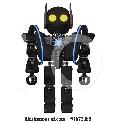 Royalty-Free (RF) Robot Clipart Illustration by Leo Blanchette - Stock Sample #1673085